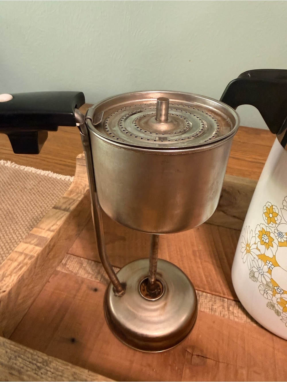Vintage Corning Ware Electric 10 cup Percolator. ‘Floral Bouquet’ Early 1970’s. - Picture 11 of 13